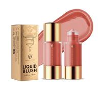 Liquid Blush Cream Face Blush - Soft Velvet Silk Texture, Long-lasing, Buildable and Blendable, Moisturizing Face Liquid Blush Stick for Cheek (02#, 37g)