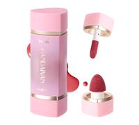 Liquid Blush for Cheeks, 2-IN-1 Lip Gloss Blusher With Double-Head Brush, Highly Pigmented Long-Lasting Blush Makeup and Lip Tint, Multi-use Moisturizing Creamy Blusher (Rose Red)