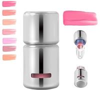 Liquid Blush, Jelly Color Liquid Blushs, Blushers for Cheeks Make Up, 3 In 1 Matte Nude Makeup Blusher for Mature Skin, Contour Stick With Sponge Head, Orange Makeup Blusher Cream (JC03)
