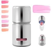 Liquid Blush, Jelly Color Liquid Blushs, Blushers for Cheeks Make Up, 3 In 1 Matte Nude Makeup Blusher for Mature Skin, Contour Stick With Sponge Head, Orange Makeup Blusher Cream (JC02)