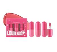 Liquid Blush Set - 3 X 4.5g Multi Color Makeup | Long Lasting Cheek Tint - Lightweight Liquid Blush For Natural Glow, Skin Brightening And Portable Beauty Touch Ups At Home Or Travel