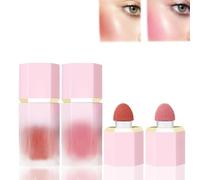 Liquid Blush Stick - Coral Pink & Rosy Blusher For Cheeks, Soft Lightweight Jelly Blusher, Buildable Cream Blush For Natural Tint Makeup, Blendable Smudge-Proof Application For Daily Wear