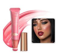 Liquid Blush Wand Face Liquid Blush with Cushion Applicator Lightweight Soft Waterproof Blendable Rouge Liquid Blush Stick for Eyeshadow Cheeks And Lips Multi-Use Makeup (Sweet Rose Pink)