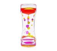 Liquid Bubble Timer Sensory Hourglass, Liquid Sensory Timer for Autism, Sensory Needs, ADHD, Anxiety, Hourglass Toy for Kids and Adults (Yellow)