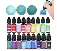 Liquid Candle Coloring Set - High Strength Pigment Kit, Soy Wax Tinting Solution | Vibrant Dye Supplies for DIY Craft Gel Wax Nail Artistic Decoration Bright Shades Variety Collection