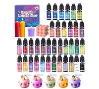 Liquid Candle Coloring Set - High Strength Pigment Kit, Soy Wax Tinting Solution | Vibrant Dye Supplies for DIY Craft Gel Wax Nail Artistic Decoration Bright Shades Variety Collection