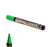 Liquid Chalk Marker Pen Green- 5mm Bullet Nib Wet Wipe Erasible Marker Pen. Rain Proof For Inertior And Exterior Use On Chalkboards Blackboards Menus
