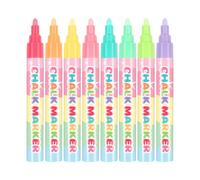 Liquid Chalk Markers-8 Pack Erasable Whiteboard Pens With Reversible Bullet & Chisel Tip, Dust-Free Chalkboard Markers For Restaurants, Classrooms & Wedding Signs, Smudge-Proof White Ink