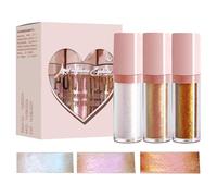 Liquid Chameleon Eyeshadow - 3X Intense Color Shifting Eyeshadows - All Day Wear Highly Pigment Eyeshadows For Carnival Chameleon Liquid Eyeshadow Set Eyeshadow Liquid Metal