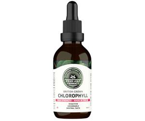 Liquid Chlorophyll Drops for Water - British-Grown Chlorophyll - High Strength Chlorophyll Liquid 6000mg - Made in UK - 2 Month Supply