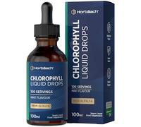Liquid Chlorophyll Drops for Water Extracted from Alfalfa | 100ml - 3+ Months Supply | 100 Servings | Mint Flavour | Vegan Liquid Food Supplement | by Horbaach