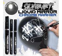 Liquid Chrome Marker, DIY Mirror Reflective Paint Pen, Liquid Mirror Chrome Markerfor on Any Surface, Metal, Glass, Wood, Stone, Plastic, Paper, Etc (0.7mm)
