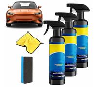 Liquid Coating Agent Spray for Automobiles, Car Quick Effect Coating Agent, 3-in-1 Ceramic Spray Wax for Shine & Protection, Oil Film Glass Cleaner, Nano Coating-Spray for Car Paint (3pcs)