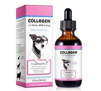 Liquid Collagen Drops for Dogs- Bacon Flavour | Supports Skin & Coat, Joint Mobility, Digestion & Energy | Daily Canine Supplement, 2 fl oz (60 ml)