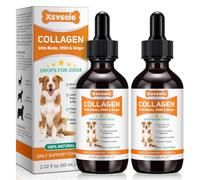 Liquid Collagen for Dogs | Joint Supplement for Dogs Skin & Coat | Itchy Relief & Digestive Health Support | Dog Collagen with Biotin, MSM & Ginger | 60ml Dog Supplements (1)