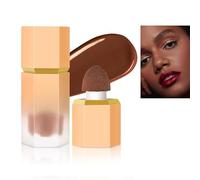 Liquid Contour Stick, Cream Face Contour Wand with Cushion Applicator, Natural Matte Long Lasting Creamy Bronzer Contour, Lightweight Silky Blendable Concealer Stick for Contouring Makeup (#3, Medium)