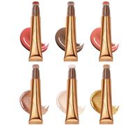 Liquid Contours Wand | Cream Blush Beauty Wand, Cream Concealer Contouring With Cushion Applicator, Liquid Highlighter Bronzer Stick Blendable Body Face Contouring Natural Super Silky Blush Stick