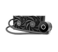 Liquid Cooling - Efficient Cooling with 240mm Radiator, Two Fans, Multiple Sockets Compatible, Elegant Black Design.*