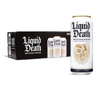 Liquid Death Still Mountain Water, 16.9 fl oz Tallboys (18-Pack)