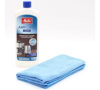 Liquid Descaler for Filter Coffee Machines + Microfiber Cloth Compatible with Melitta Aroma Elegance - 6709525, Aroma Signature - 6677794-250 ml - Accessories