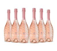 Liquid Diamond Prosecco DOC Rosé 75cl | Award Winning Premium Italian Sparkling Rosé Prosecco from Veneto | 11% ABV | Vegan Friendly | 6 x 75cl Bottles