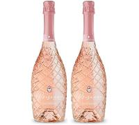 Liquid Diamond Rosé Prosecco 11% ABV | Italian Sparkling Rosé Wine from Valdobbiadene | Vegan-Friendly, Gift-Worthy Sparkler | Pack of 2 | 2 x 75 ottles