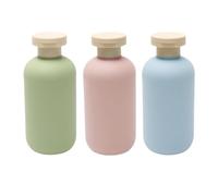 Liquid Dispenser, 3 Pack Travel Toiletries Bottles 200ml Refillable Squeeze Travel Containers Dispensing Squeeze Bottles Leak-proof Liquid Containers Suitable For Shampoo Hand Soap Facial Cleanser