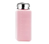 Liquid Dispenser Pumping Bottle 100-250ml For Nails Polished Remover Stainless Steel Press Head Cosmetic Liquid Container