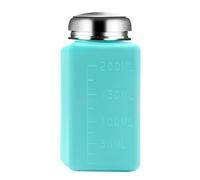 Liquid Dispenser Pumping Bottle 100-250ml For Nails Polished Remover Stainless Steel Press Head Cosmetic Liquid Container
