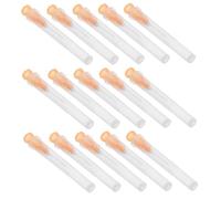 Liquid Dispensing Needle 100pcs 25g 13mm Stainless Steel Pp Orange