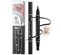Liquid Double Eyeliner Pen - Soft Flutter Butterfly Stamp with Fine Liner Tip for Precise Lines and Gentle Decorative Eye Detail, Long-Wearing, Smudge-Resistant Makeup Tool for Everyday Looks