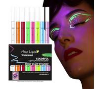 Liquid Eye Liner Pen | Long-Lasting Glow In The Dark - Waterproof Eye Liner Pen,for Daily Wear School Home Outdoor Traveling Business Trip Halloween Christmas