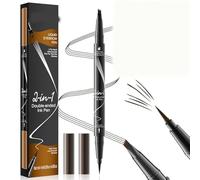 Liquid Eyebrow Pen 3D Microblading Eyebrow Pencil Waterproof Liquid Eyebrow Pen Double Head Liquid Eyebrow Pencil Creates Natural Brows