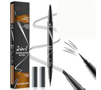 Liquid Eyebrow Pen 3D Microblading Eyebrow Pencil Waterproof Liquid Eyebrow Pen Double Head Liquid Eyebrow Pencil Creates Natural Brows