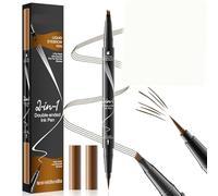 Liquid Eyebrow Pen 3D Microblading Eyebrow Pencil Waterproof Liquid Eyebrow Pen Double Head Liquid Eyebrow Pencil Creates Natural Brows