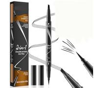 Liquid Eyebrow Pen 3D Microblading Eyebrow Pencil Waterproof Liquid Eyebrow Pen Double Head Liquid Eyebrow Pencil Creates Natural Brows