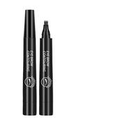Liquid Eyebrow Pencil, Black, Micro-Fork Tip Design for Natural Hair-Like Strokes, 3D Waterproof Brow Pen, Long-Lasting Smudge-Proof Formula for All Skin Tones & Dark Brown Hair