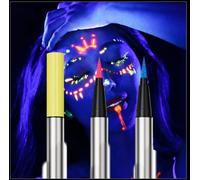 Liquid Eyeliner, 3PCS Liquid Eyeliner, Multichrome Eyeliner for Festival Makeup Smudge-proof Pigmented Liners Face Paint Pens for Parties Masquerade Fancy Dress Carnival Makeup