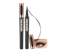 Liquid Eyeliner Pencil Waterproof Black, 0.1mm Ultra Fine Tip Quick Drying | Sweatproof & Smudge Proof, Long Lasting, Smooth Ink Flow, Adjustable Thin/Thick Strokes, All-Day Wear, Retro Winged Looks