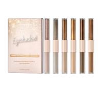 Liquid Eyeshadow Set - 6-Piece Long-Lasting Waterproof Double-Ended,Women Shimmer Matte Eyeshadow,for Daily Travel Dating Party Work Wedding Commuting Banquet Beginners