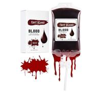Liquid Face Paint - Waterproof Halloween Juice Bag 6 Ounces, Red Blue Colour Decoration Make-Up for Men and Women Costume