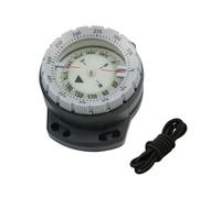 Liquid-Filled Balanced Design | 50M Underwater Diving Compass Luminous Wrist Waterproof Navigation Tool with Elastic Strap for Scuba Snorkeling Camping Hiking Outdoor Activities(Grey)