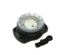 Liquid-Filled Balanced Design | 50M Underwater Diving Compass Luminous Wrist Waterproof Navigation Tool with Elastic Strap for Scuba Snorkeling Camping Hiking Outdoor Activities(Black)