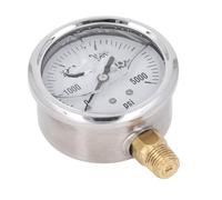 Liquid Filled Hydraulic High Pressure Gauge Effective for Oil Water Air