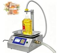 Liquid Filling Machine 17L/min, Automatic Bottle Filler for Weighing 30g-15kg, Adjustable Stand for Detergent, Oil, and Viscous Liquids