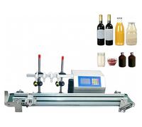 Liquid Filling Machine, 4-Head Automatic Liquid Filling Machine, For Milk, Water, Wine, Beverage, Vinegar