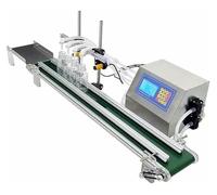 Liquid Filling Machine, 4-Head Automatic Liquid Filling Machine, With Belt Conveyor, For Beverage, Soy Sauce Vinegar
