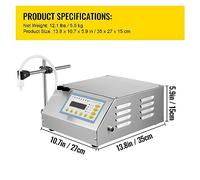 Liquid Filling Machine 5-3500 Ml GFK160 Digital Control Water Drink Perfume Cosmetics Juice Milk Small Bottle Filler,Excellent Stability