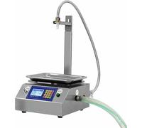 Liquid Filling Machine - Automatic Weighing Diaphragm Pump, 8-1000 G, Digital Control for Low Viscosity Fluids like Soy Sauce, Drinks, Vinegar, Milk, Alcohol