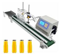 Liquid Filling Machine, Bottle Filler Machine, 4-Head Automatic Liquid Filling Line, Bottle Filling Machine With Belt Conveyor, For Wine